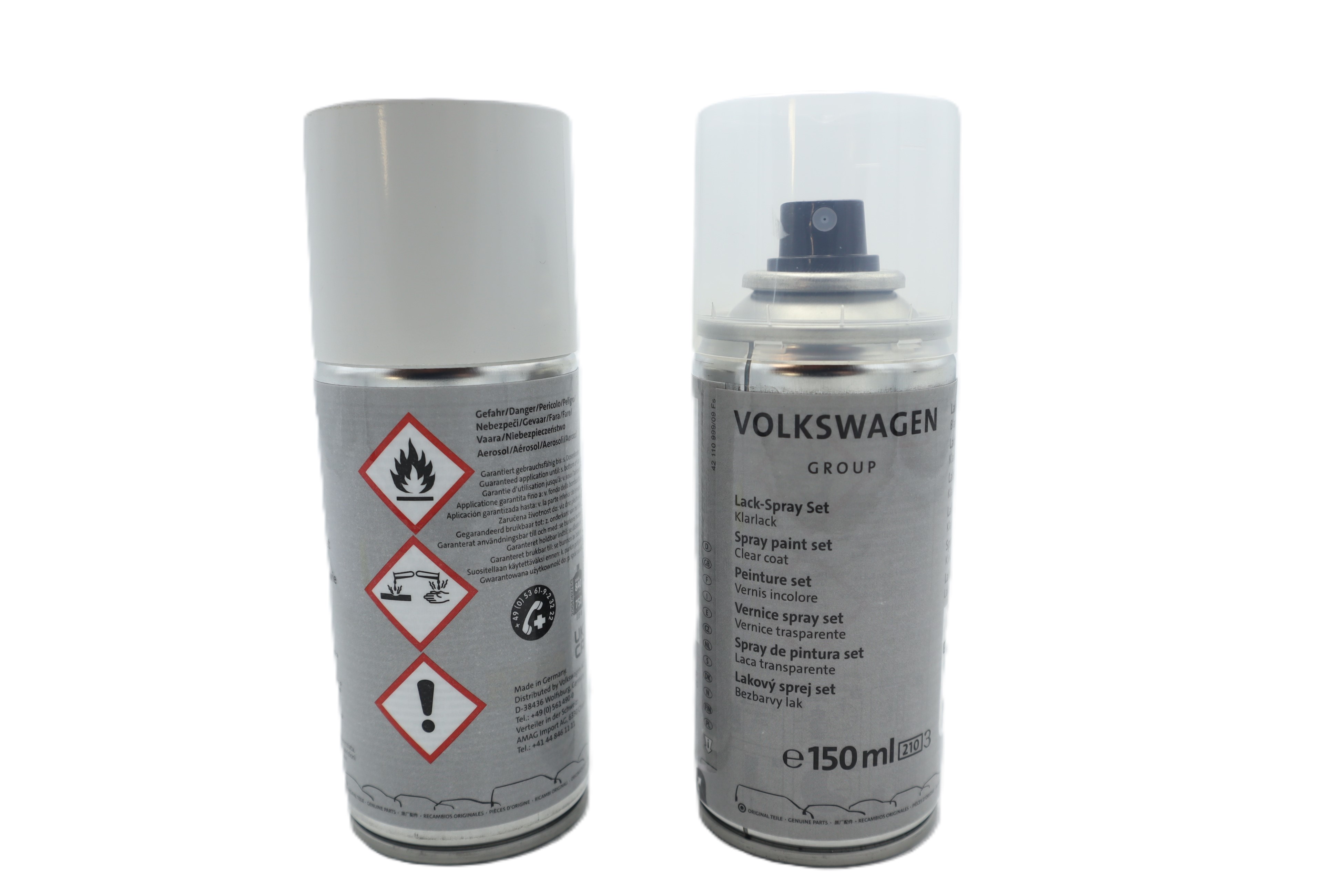 Original Audi VW Seat Skoda Lackspray Set LB9A Candyweiss