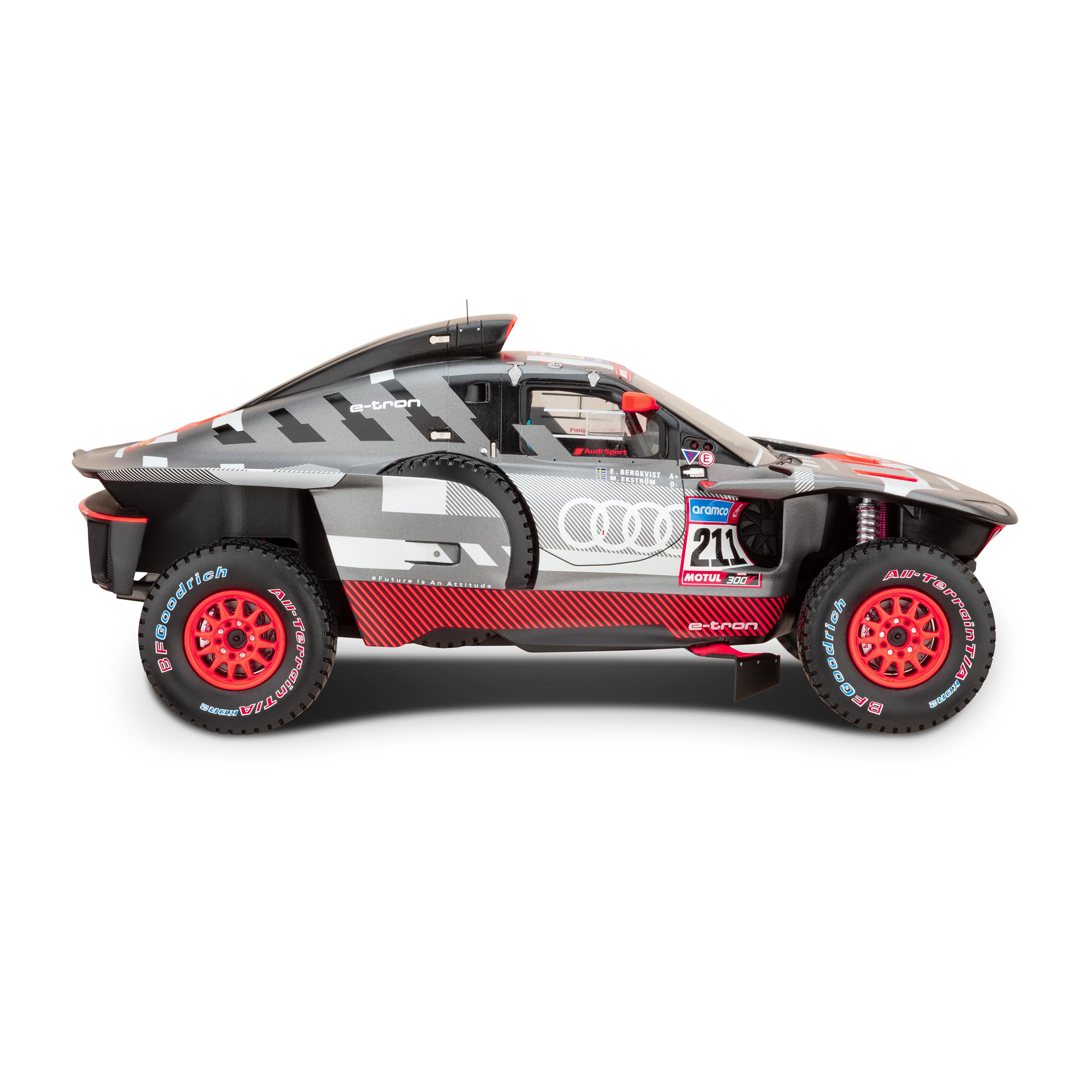 Original Audi RS Q e-tron Dakar 23, Ekström/Bergkvist, 1:18