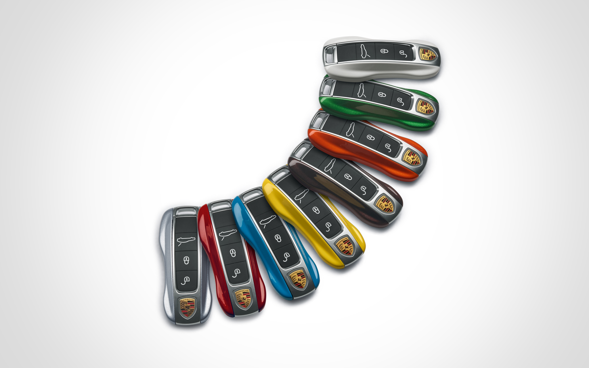 Porsche Fahrzeugschlüssel lackiert - 911/Taycan/Panamera/Cayenne