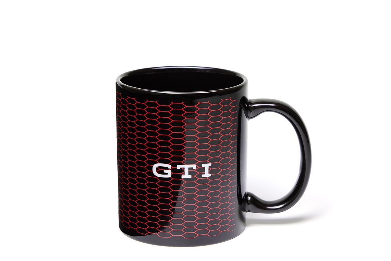 Original Volkswagen GTI Becher mit Schriftzug Kaffeebecher Kaffeetasse 