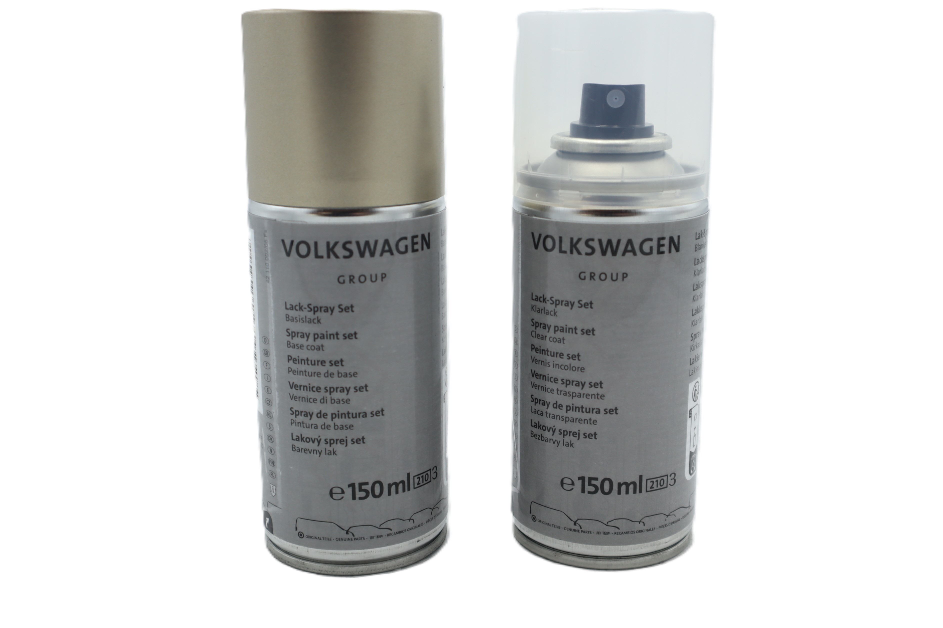 Original Audi VW Seat Skoda Lackspray Set LA1W Strombeige-metallic