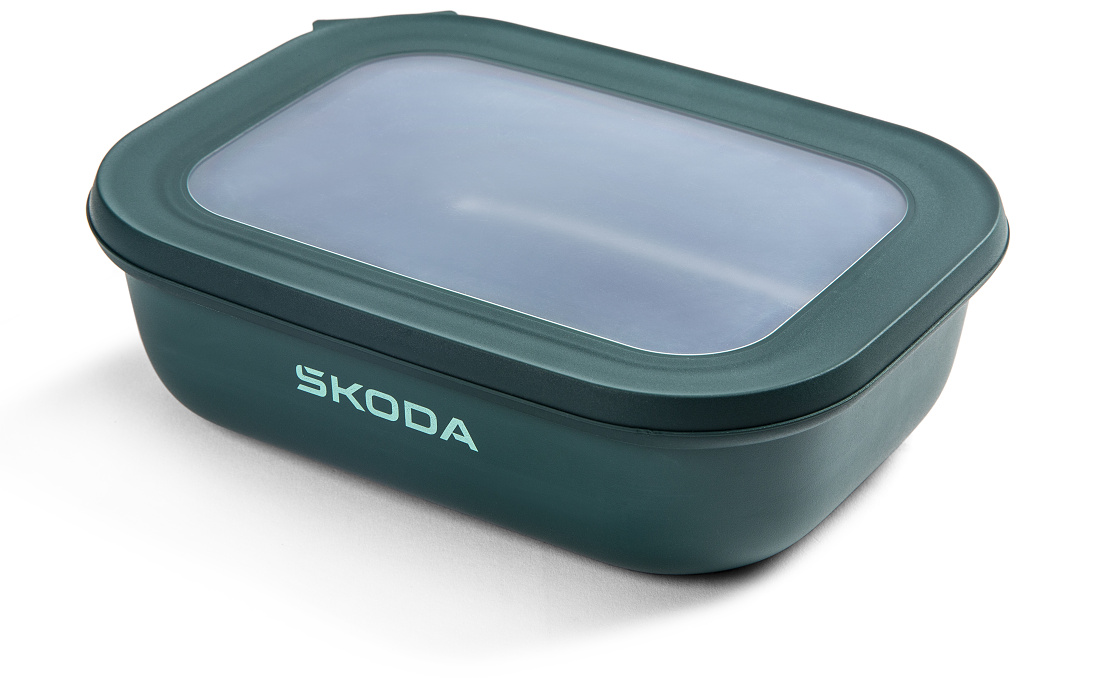 Original Skoda Lunchbox/Brotdose grün