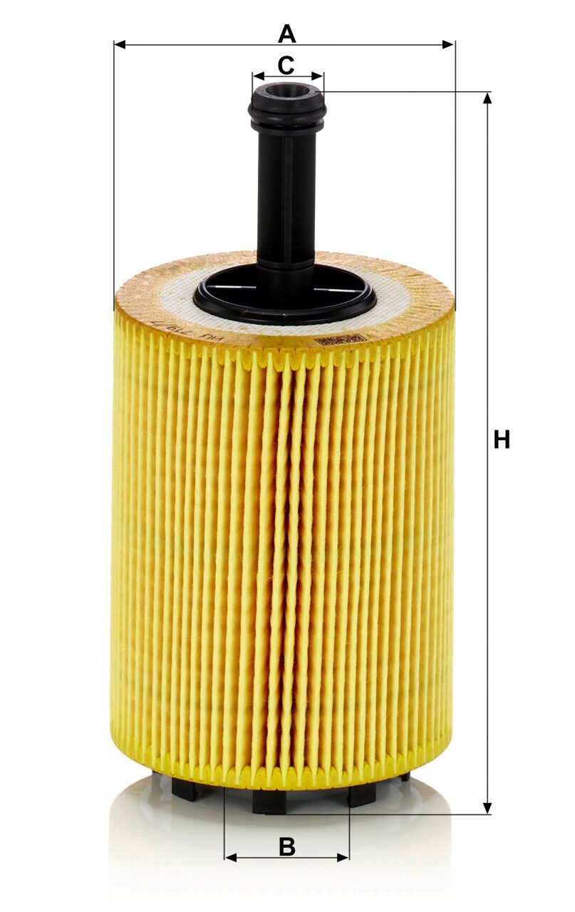 MANN&HUMMEL HU719/7X ÖLFILTERELEMENT Audi VW Seat Skoda