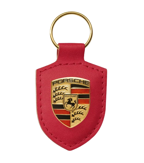 1900500920E - Porsche Schlüsselanhänger mit Wappen rot